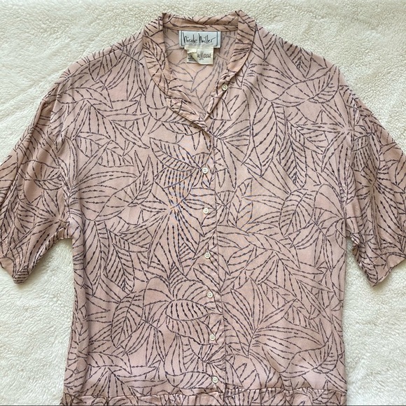 ✨SOLD✨ VTG Nicole Miller • Shirt Dress - Picture 7 of 16